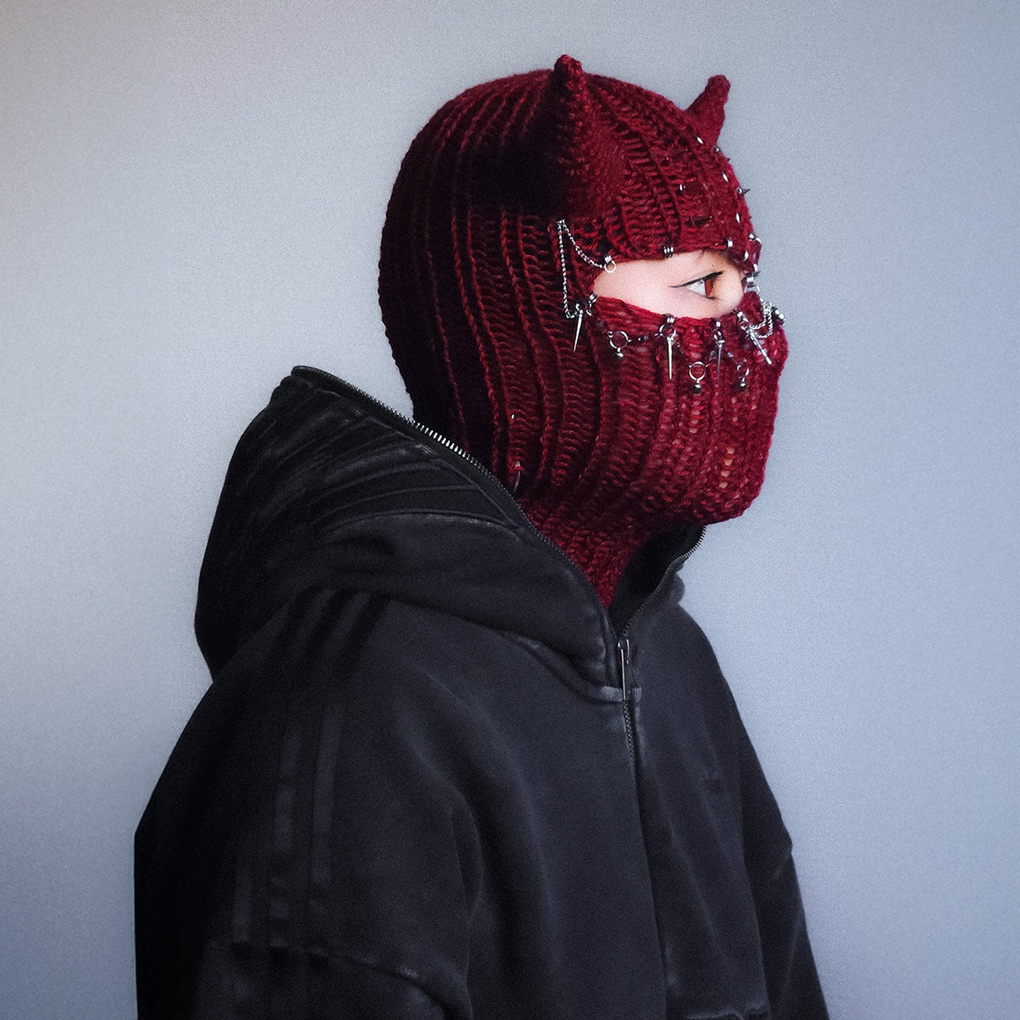 Burnt Love Knitted Balaclava