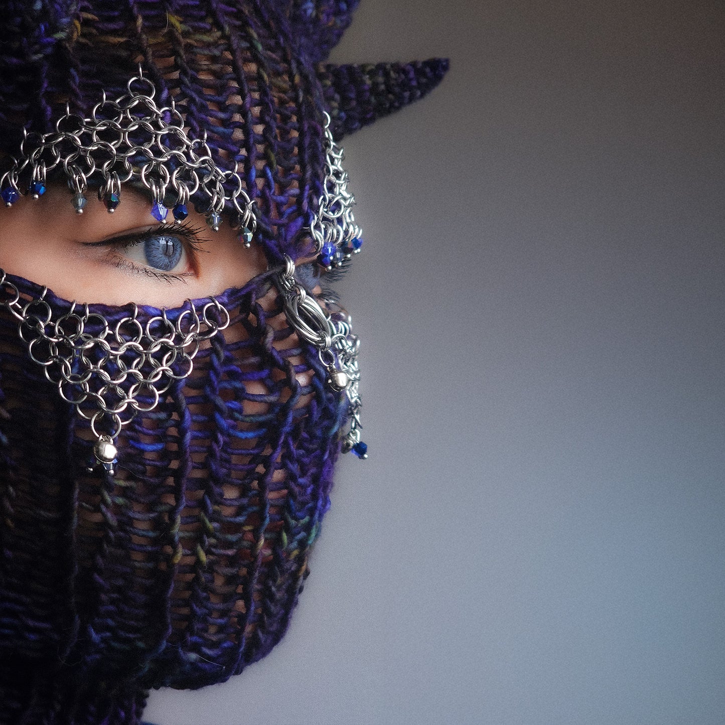 Mystic knight Knitted Balaclava