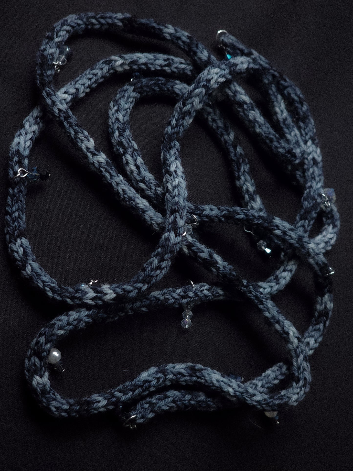 Dark Old Blue Pretty Lace