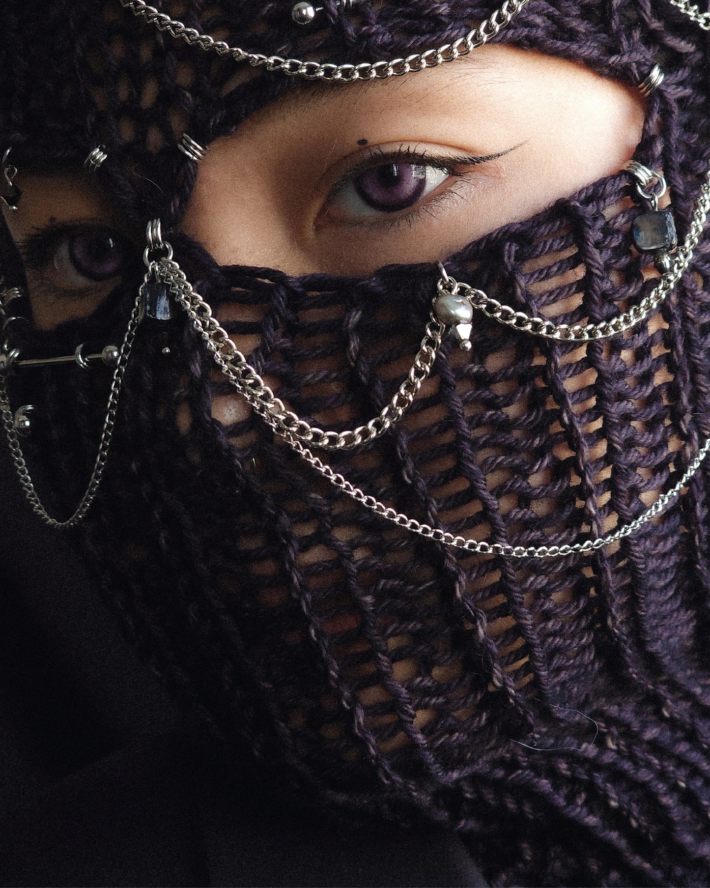 Black Magic Knitted Balaclava