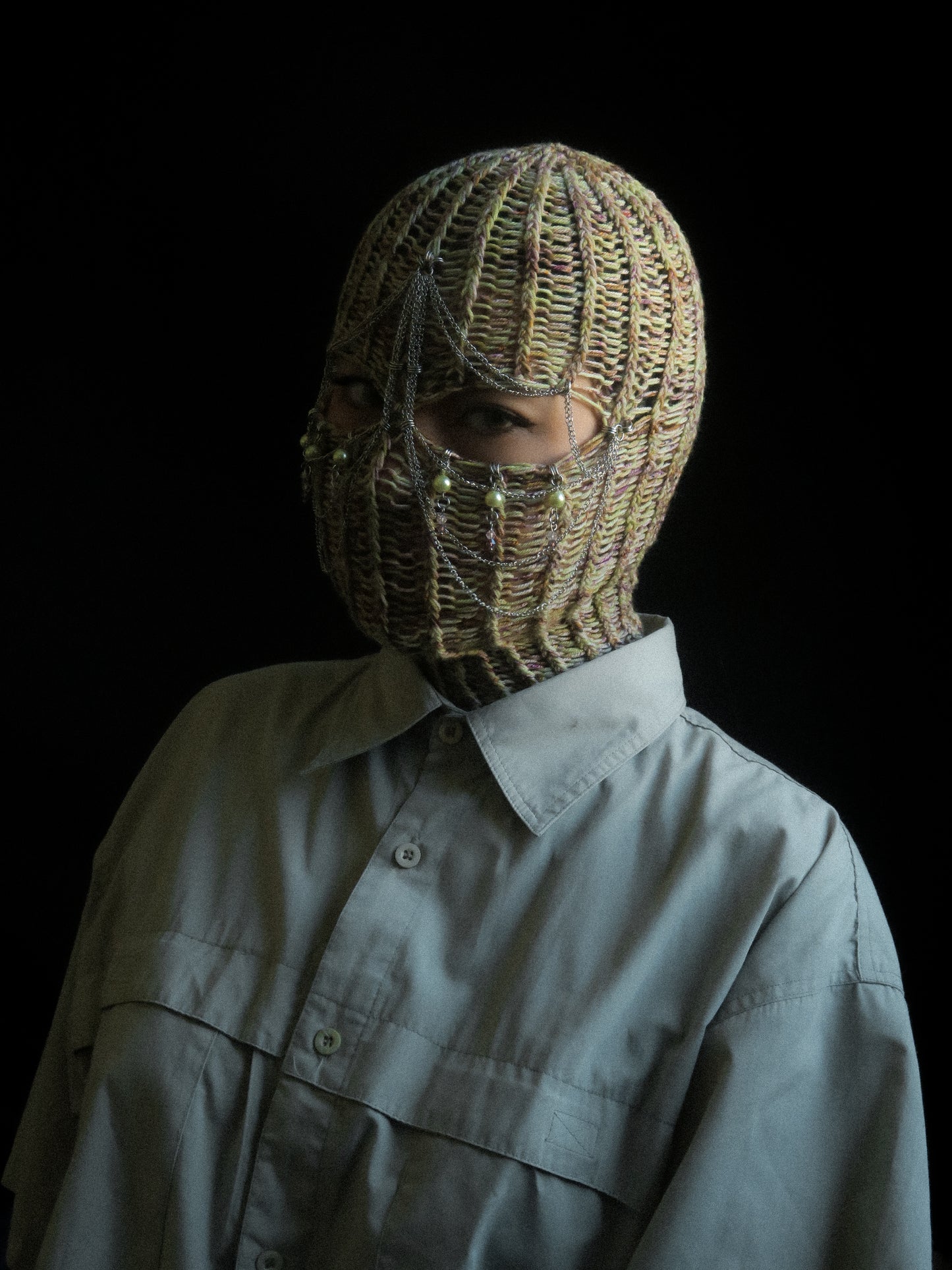 Spring Fragrance Knitted Balaclava