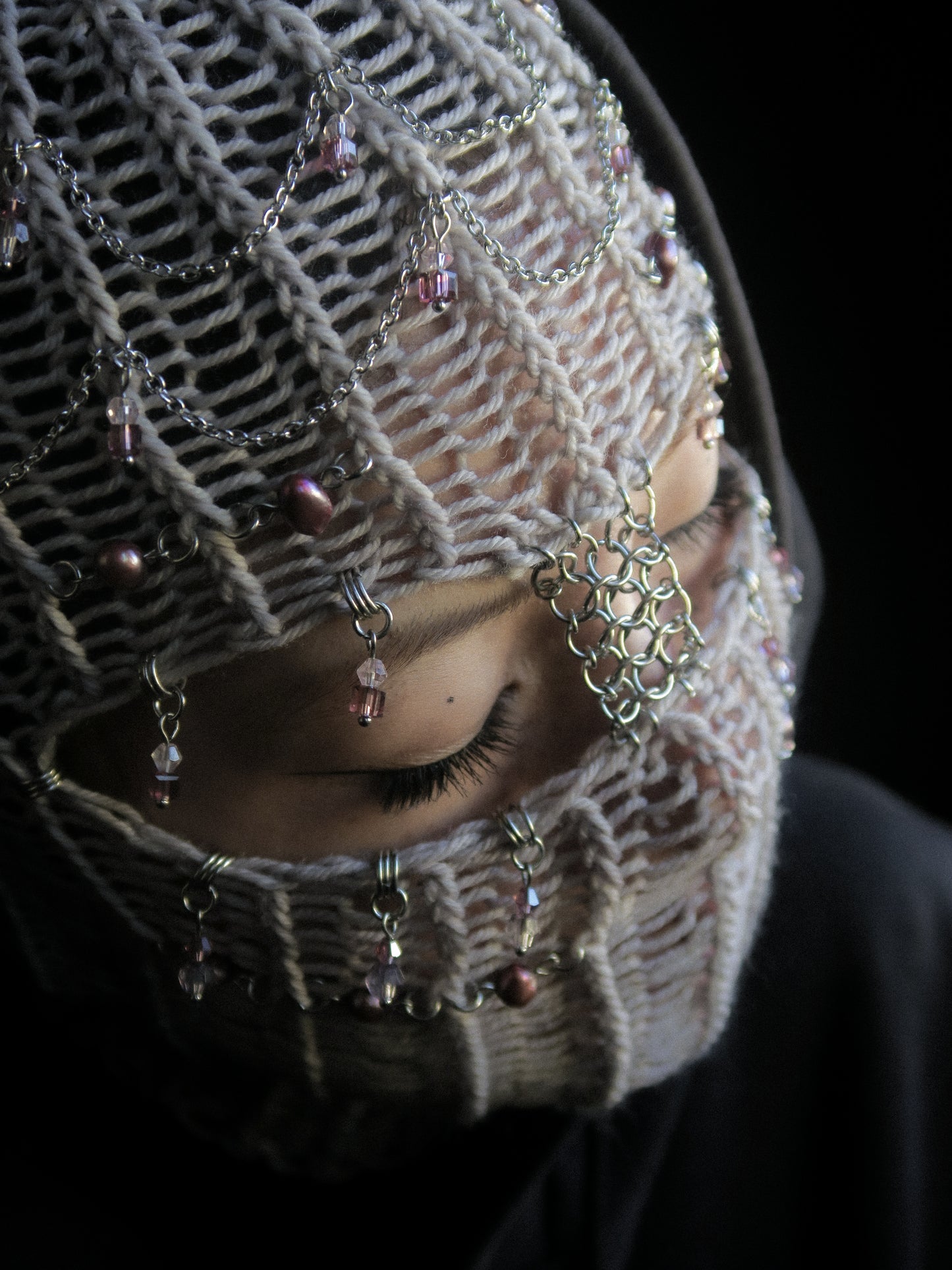 Faded Romance Knitted Balaclava