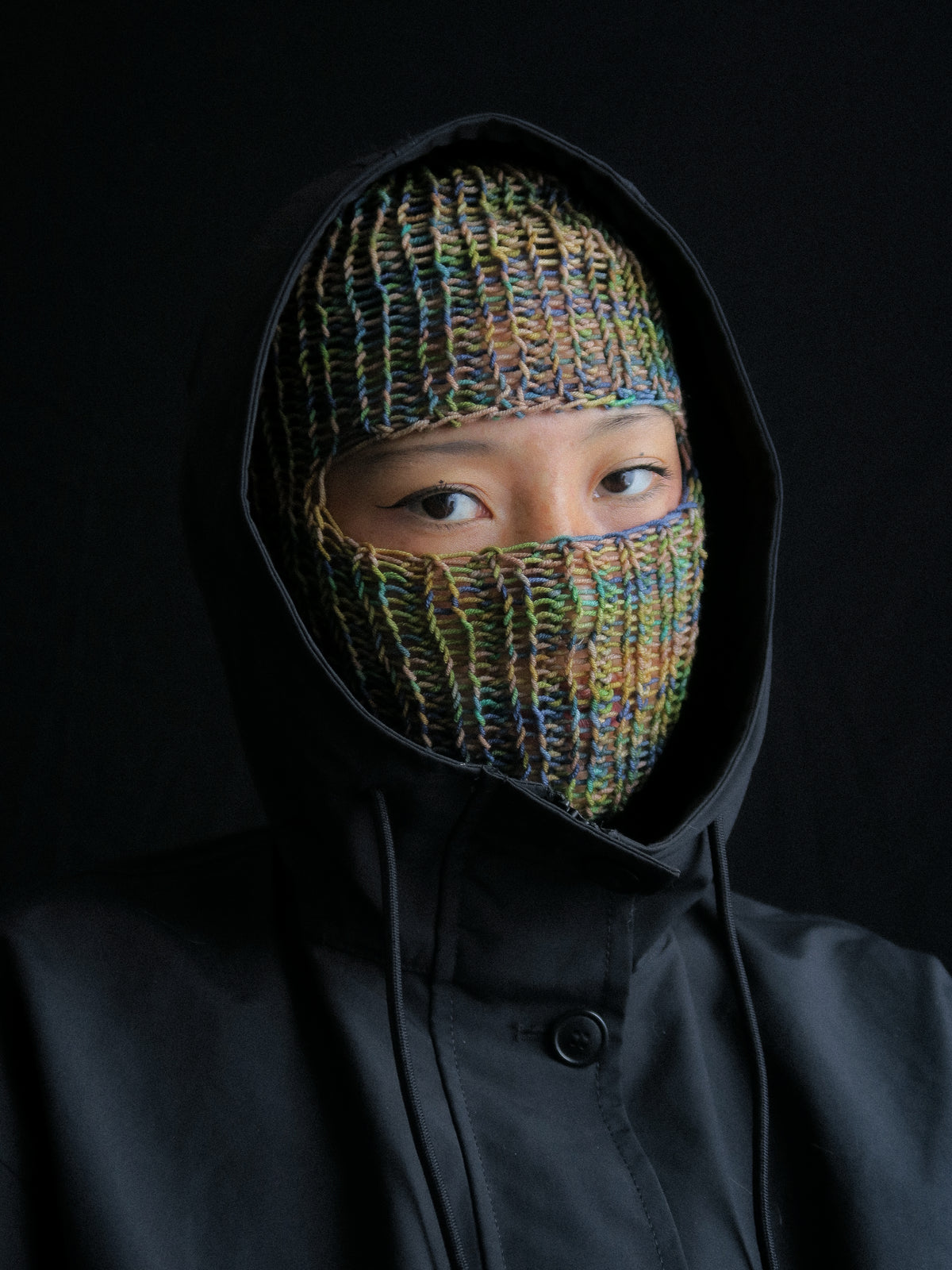 Greenish Knitted Balaclava