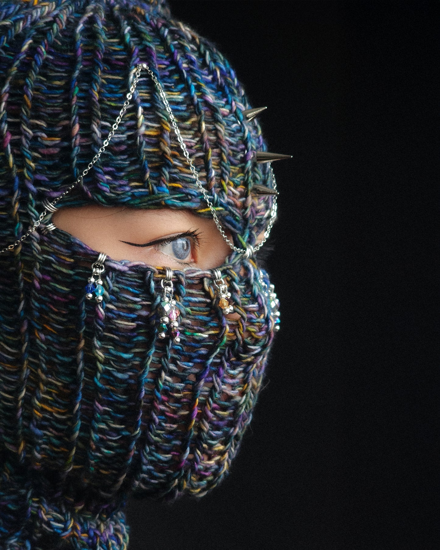Abyssal Coral Knitted Balaclava