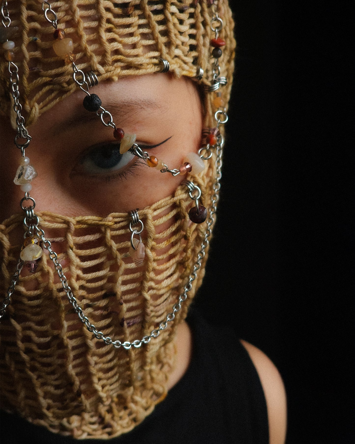 Sand Treasure Knitted Balaclava