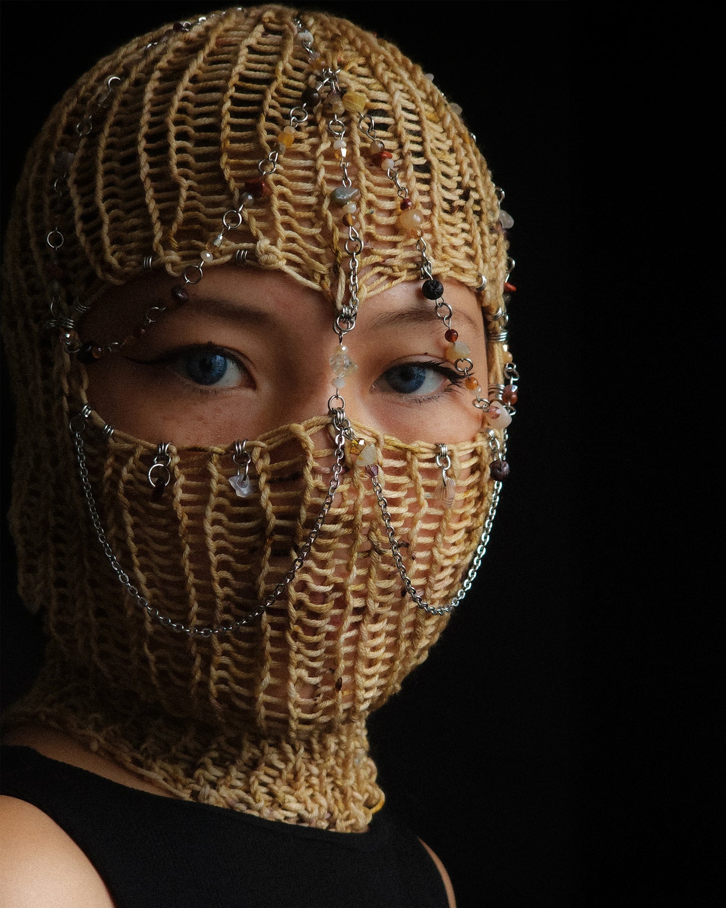 Sand Treasure Knitted Balaclava