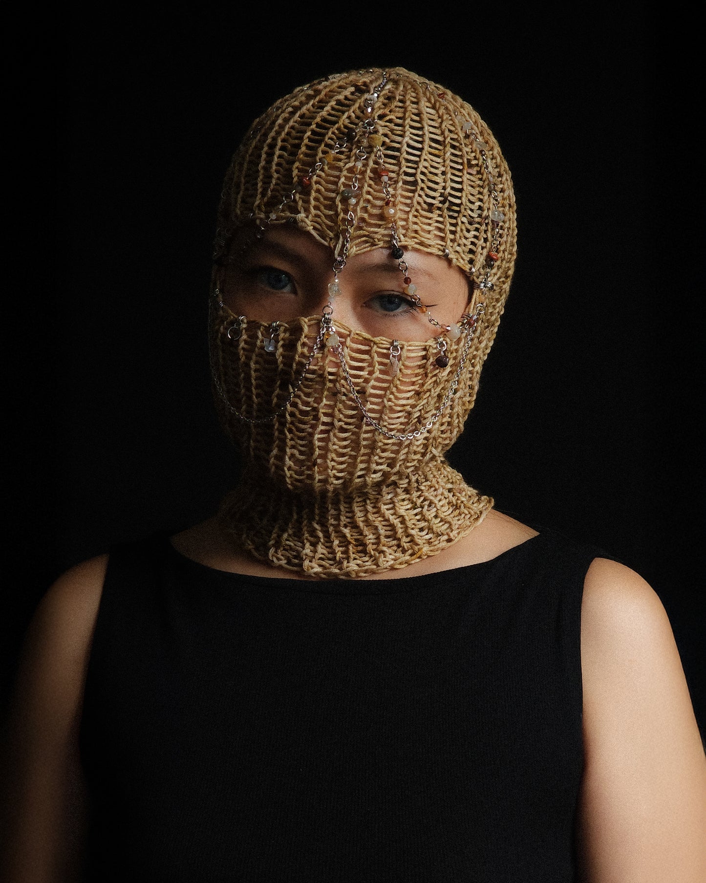 Sand Treasure Knitted Balaclava