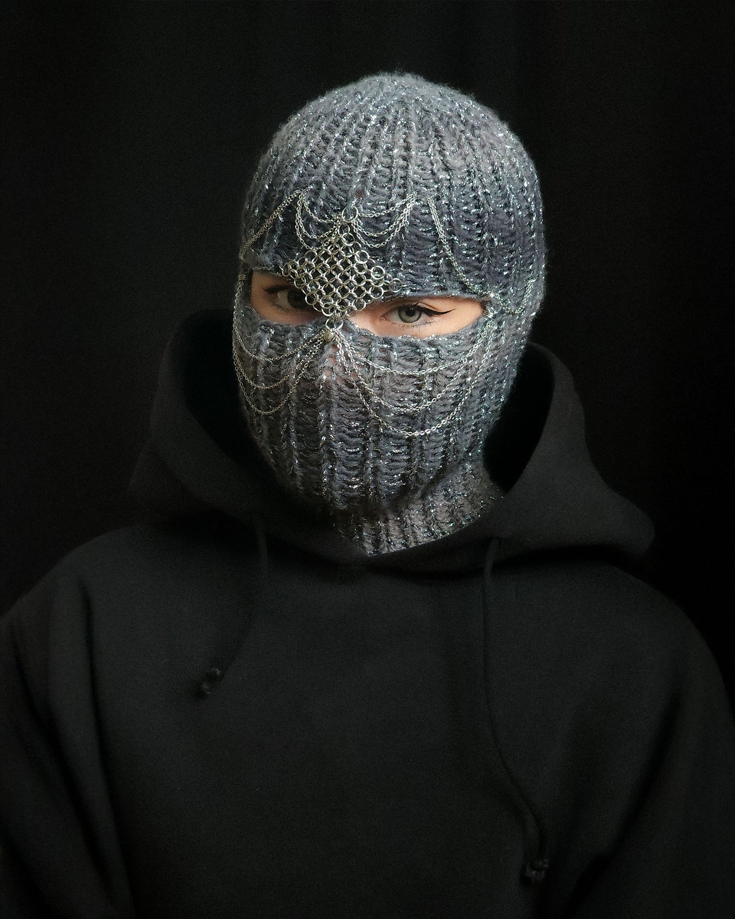 Sparky Knight Knitted Balaclava