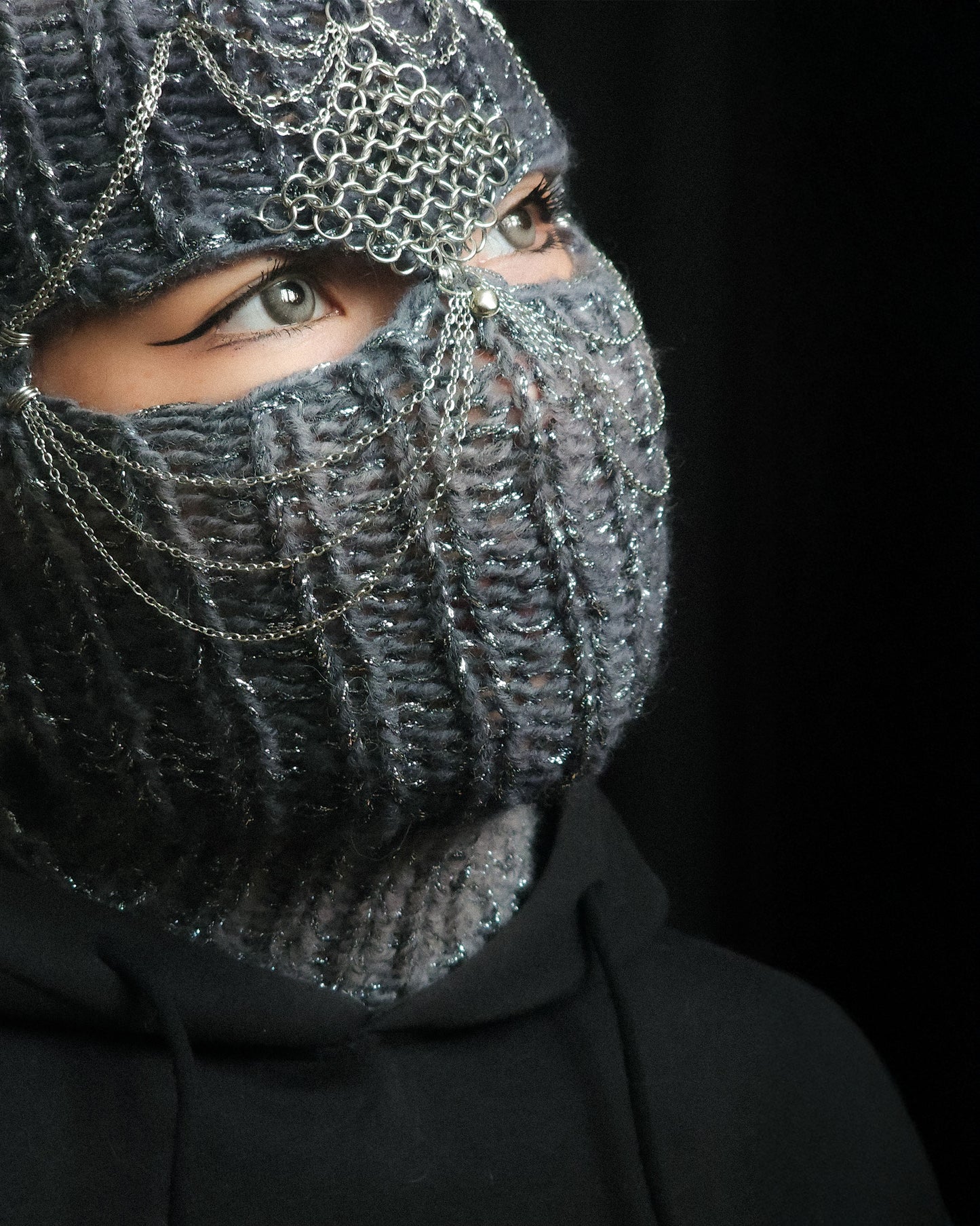 Sparky Knight Knitted Balaclava