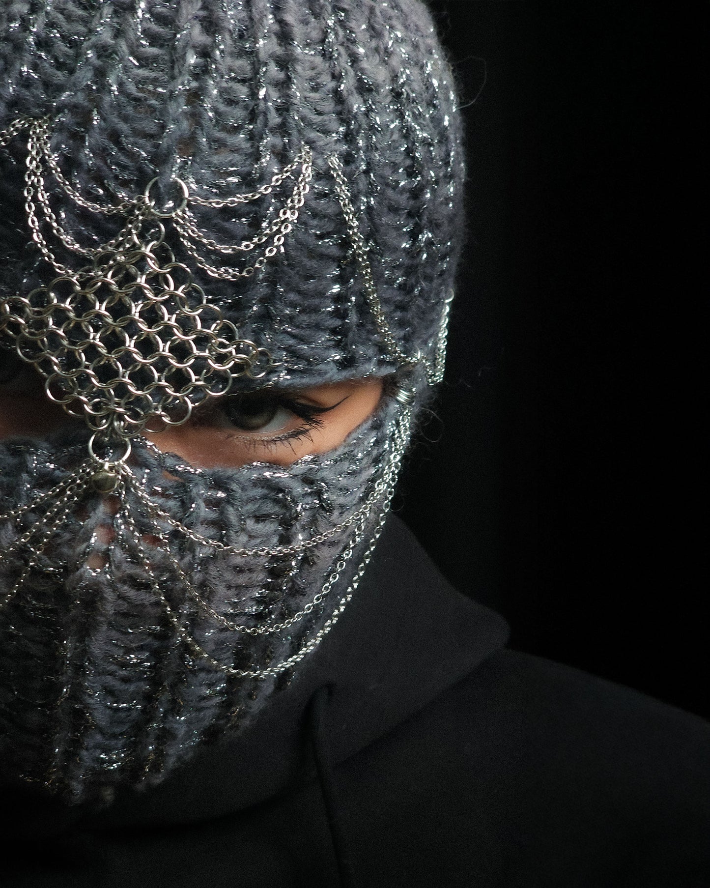Sparky Knight Knitted Balaclava