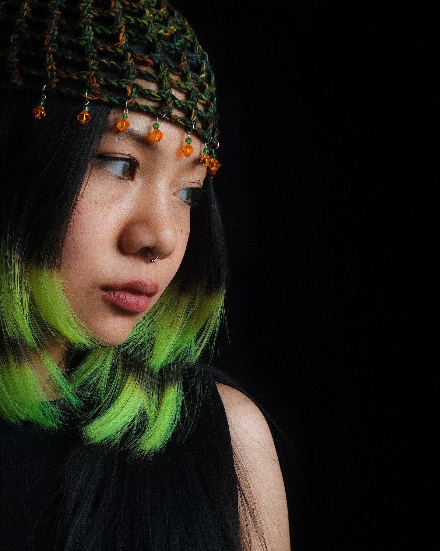 Autumnal Fishnet Hat