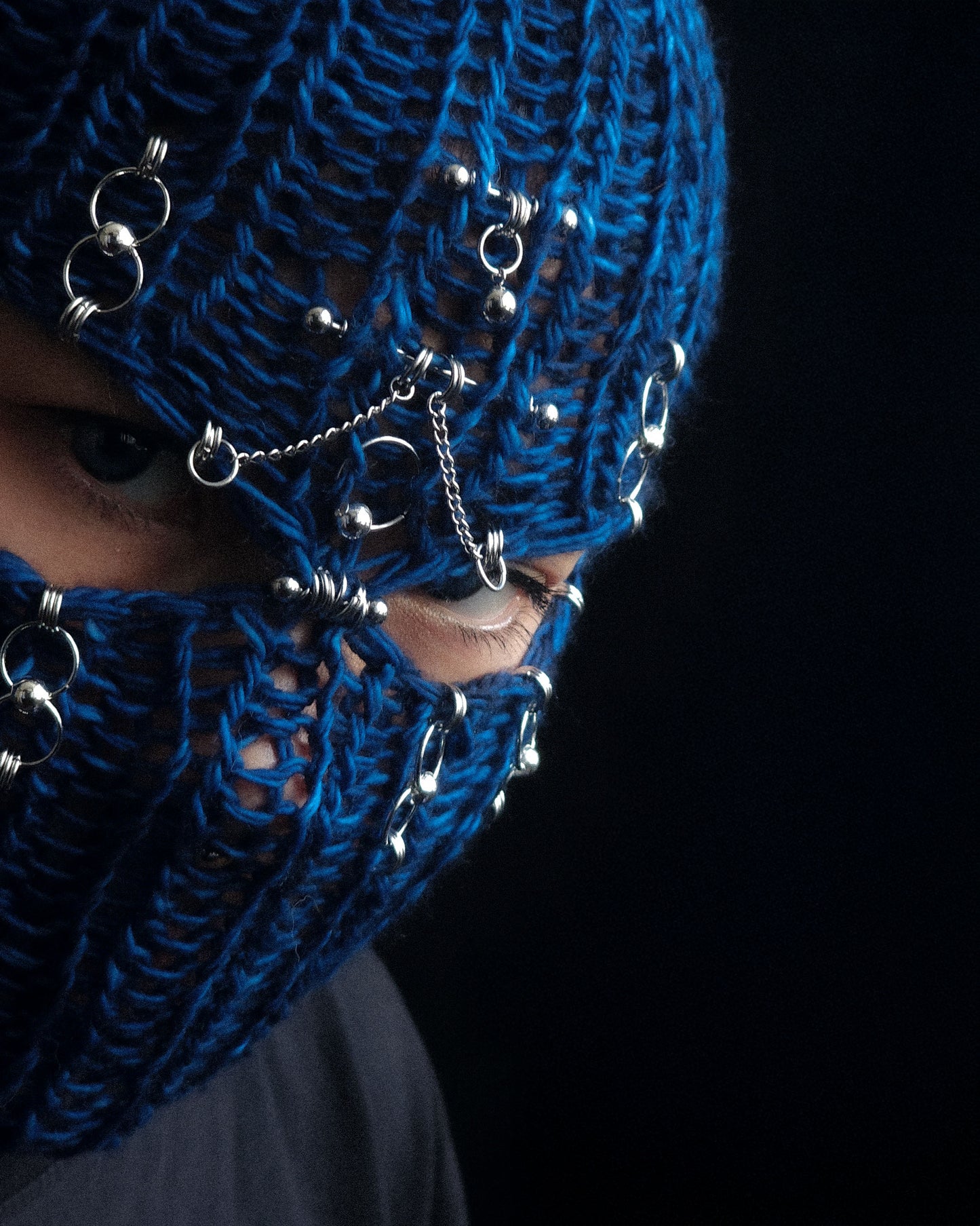 Pierced Night Knitted Balaclava