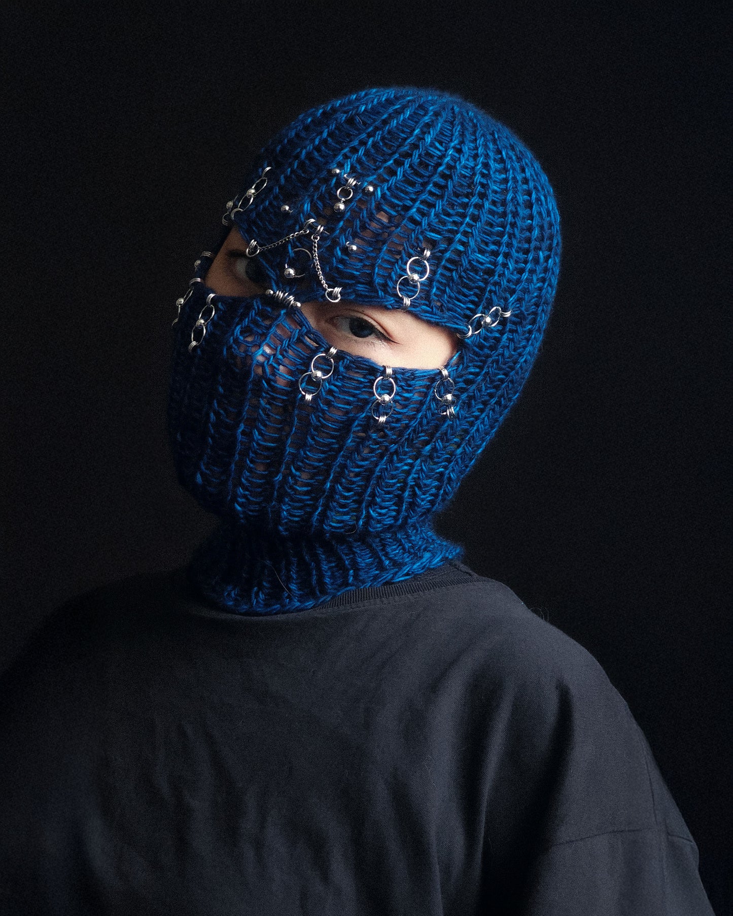 Pierced Night Knitted Balaclava