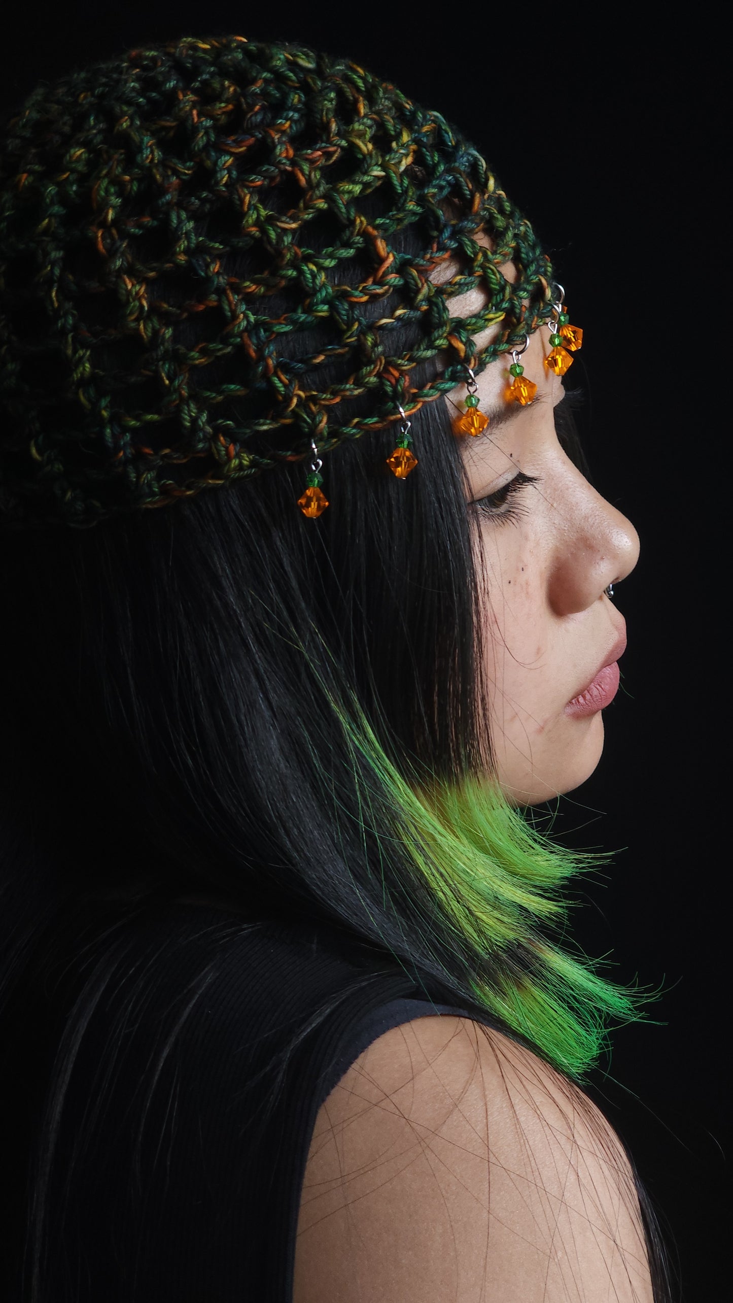 Autumnal Fishnet Hat