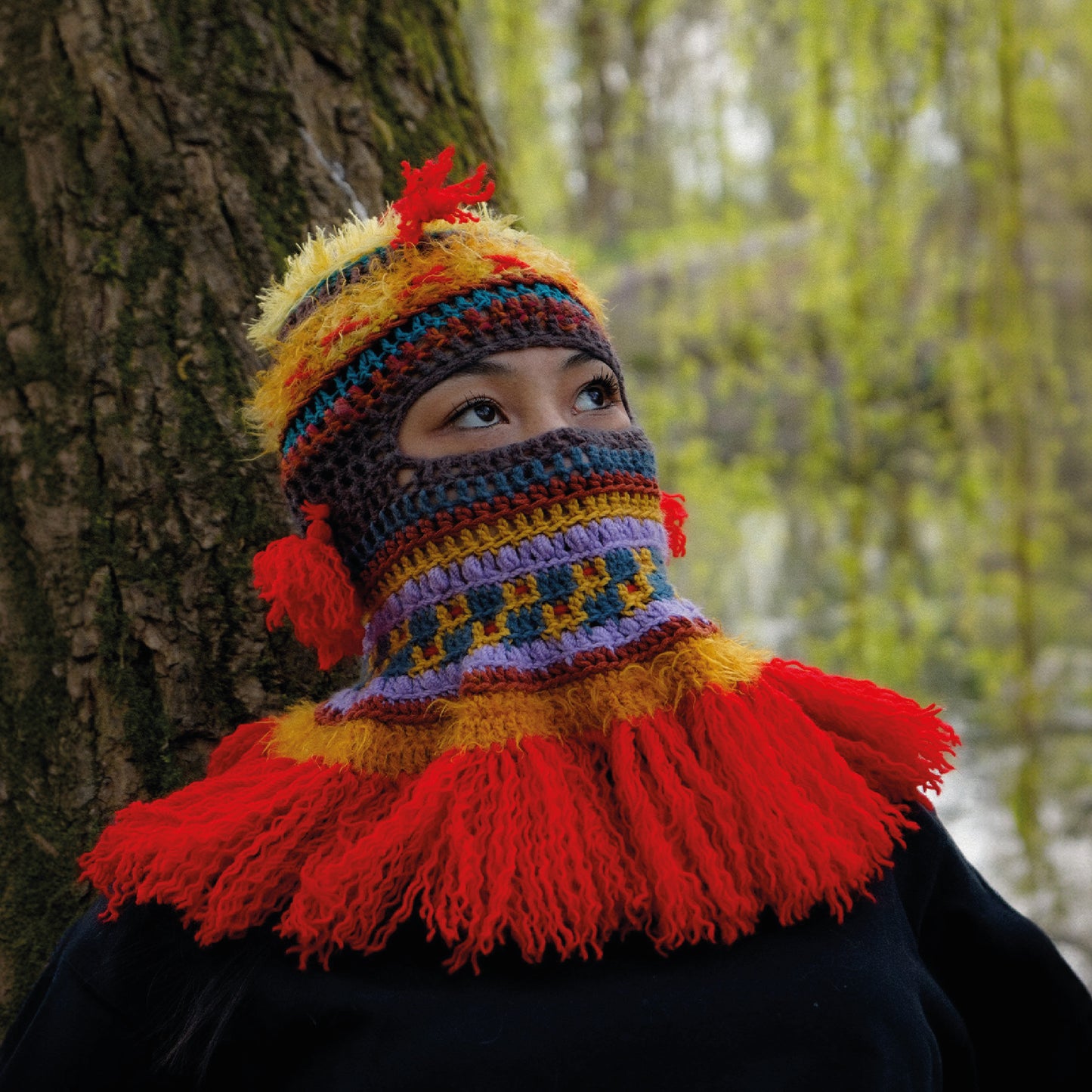 Happy Pompons balaclava