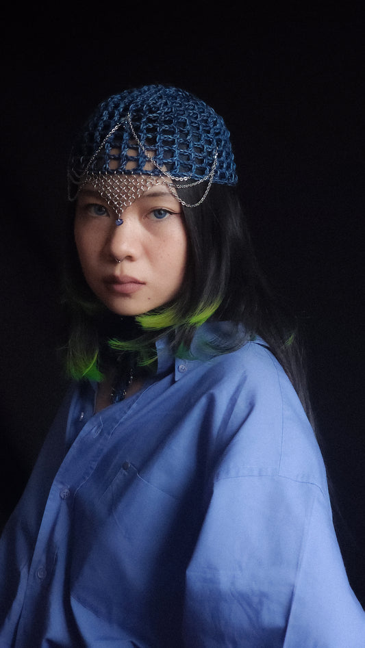 Sea And Sky Fishnet Hat