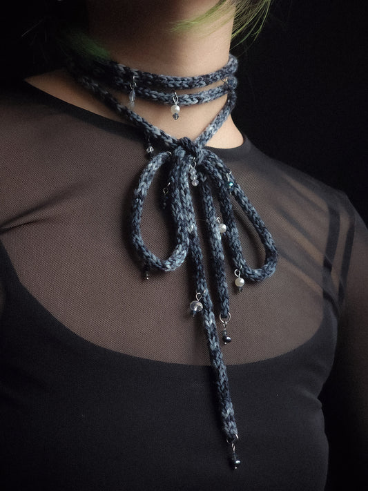 Dark Old Blue Pretty Lace