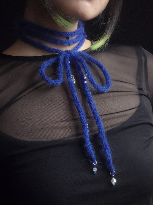 Fluffy Blue Pretty Lace