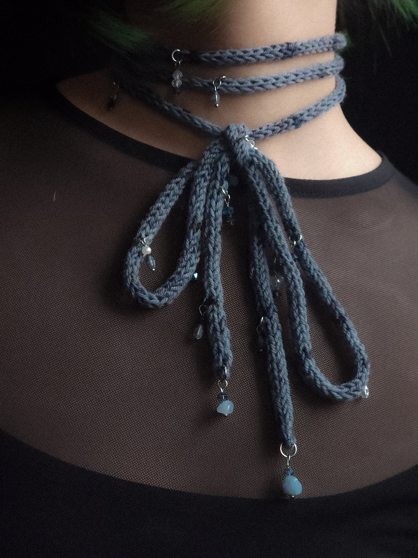 Old Blue Pretty Lace