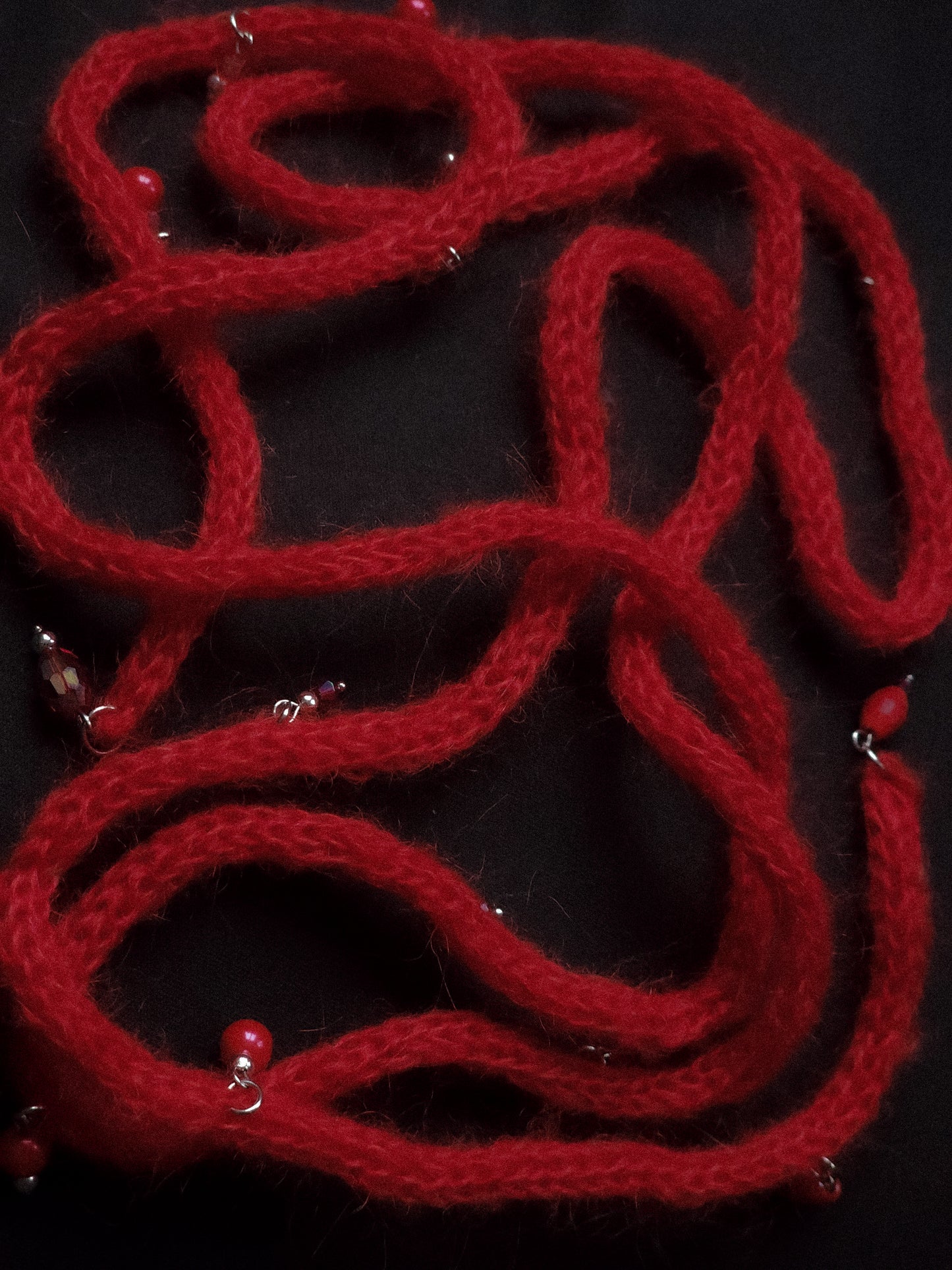 Fluffy red Pretty Lace