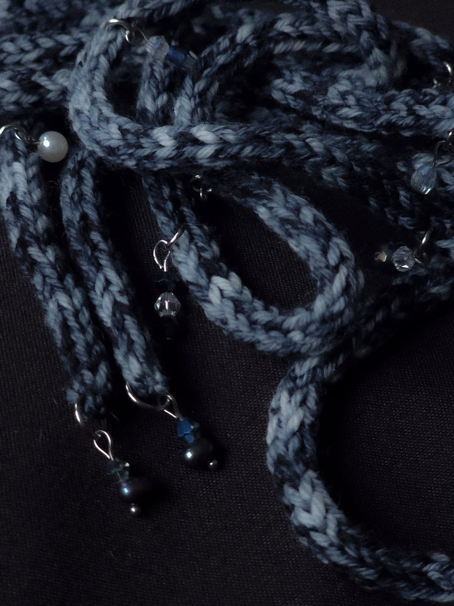 Dark Old Blue Pretty Lace