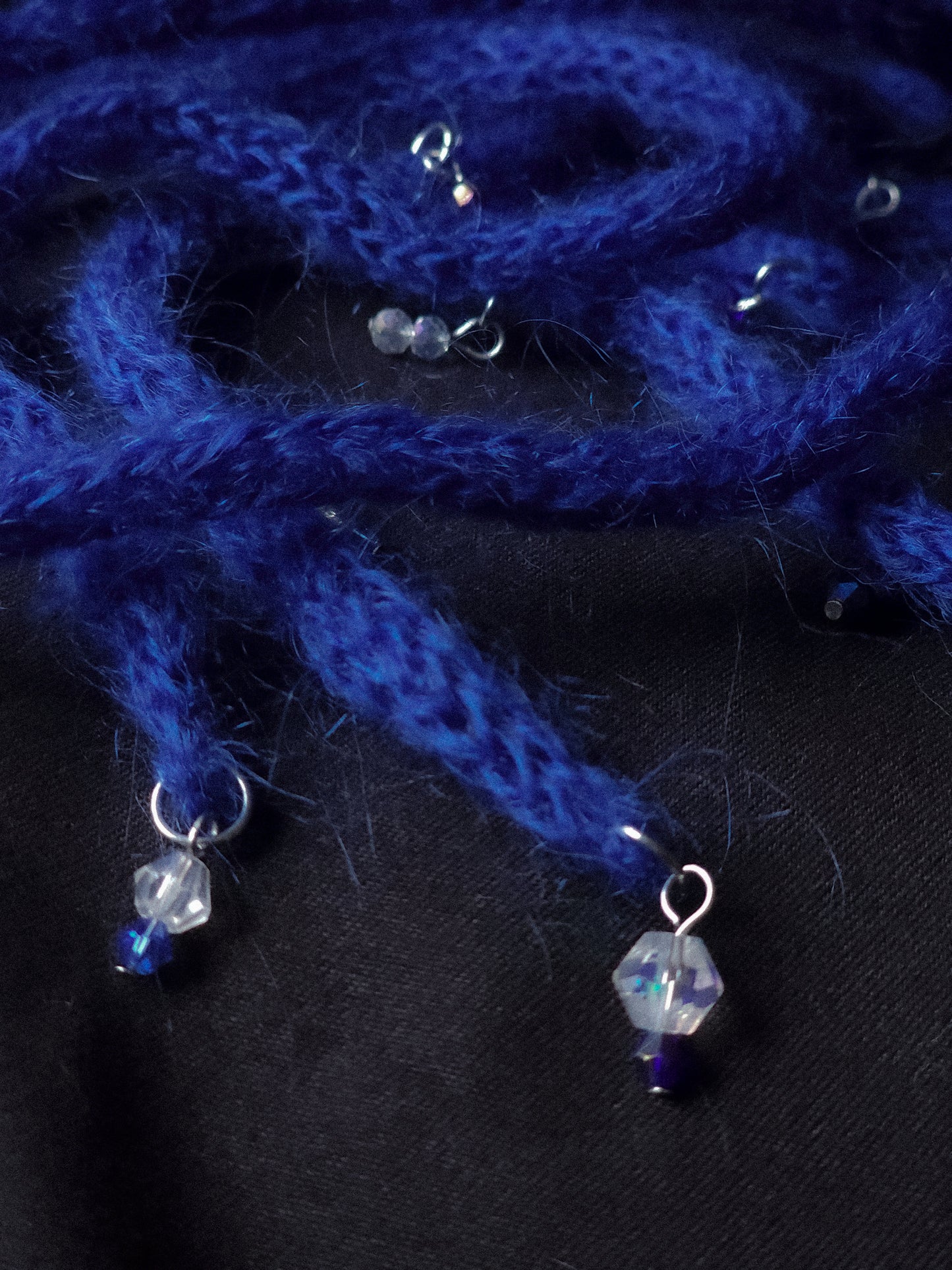 Fluffy Blue Pretty Lace