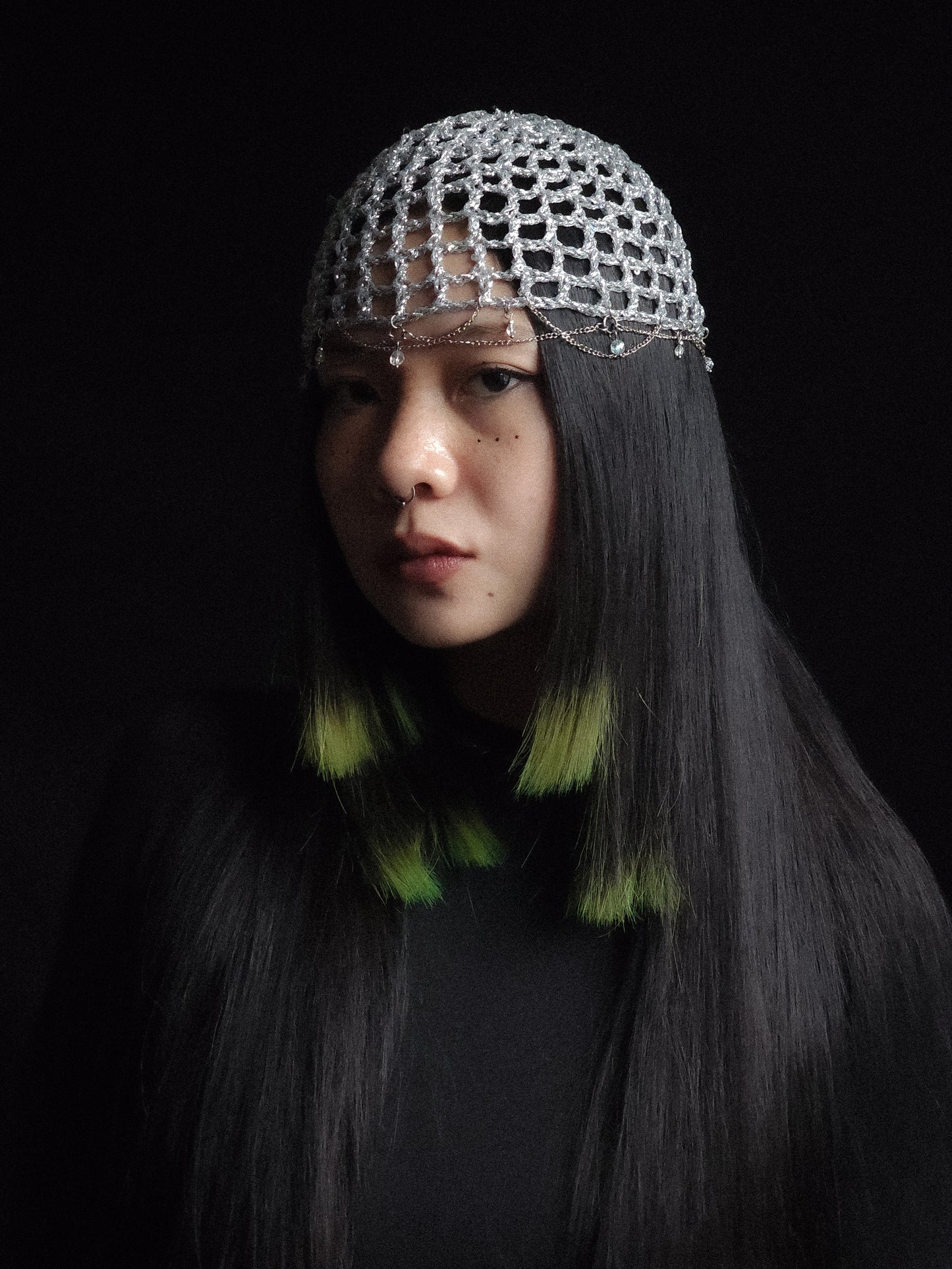 Disco Ball Fishnet Hat