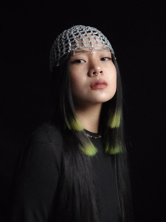 Disco Ball Fishnet Hat