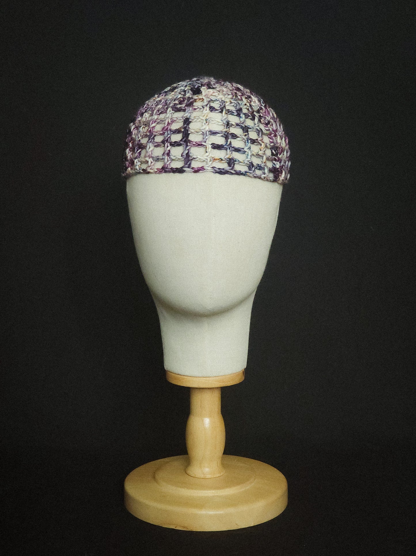 Pansy Flower Fishnet Hat