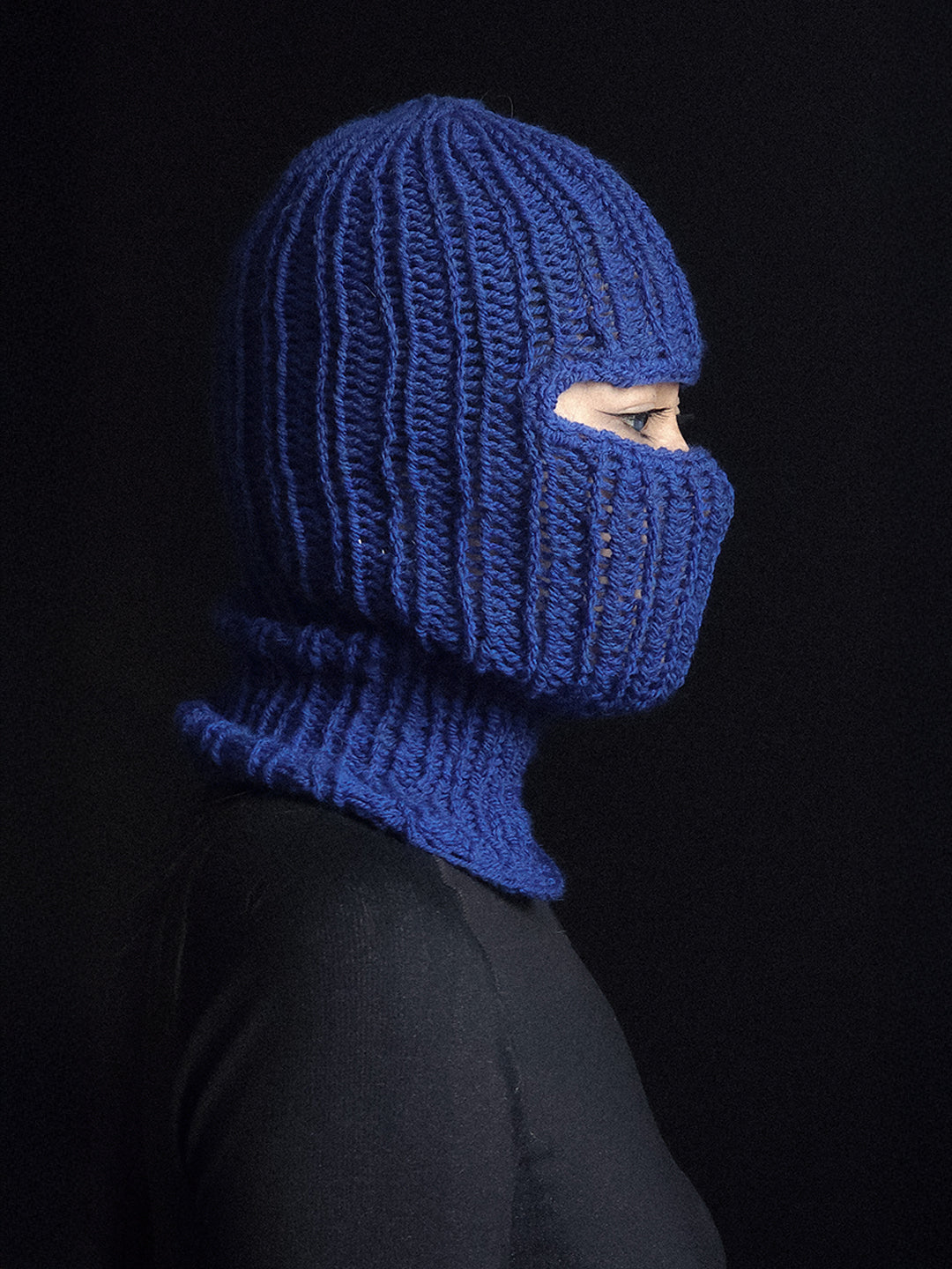 Bluest Knitted Balaclava