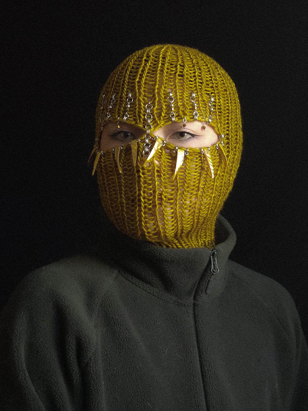 Saber Teeth Knitted Balaclava