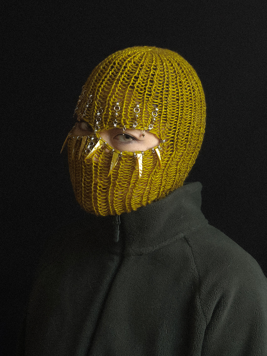 Saber Teeth Knitted Balaclava
