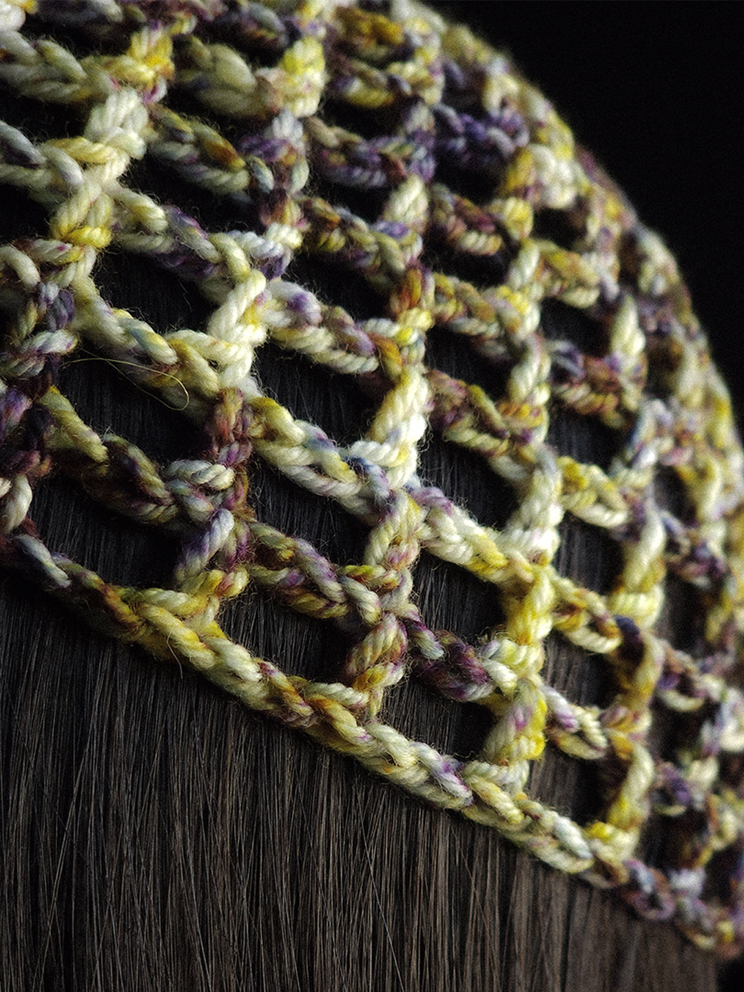 Purple Sulfur Fishnet Hat