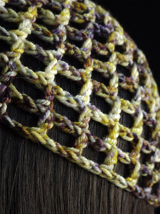 Purple Sulfur Fishnet Hat