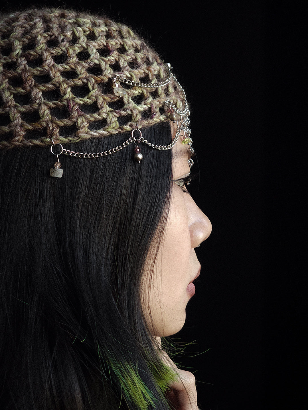 Fluffy Swamp Fishnet Hat