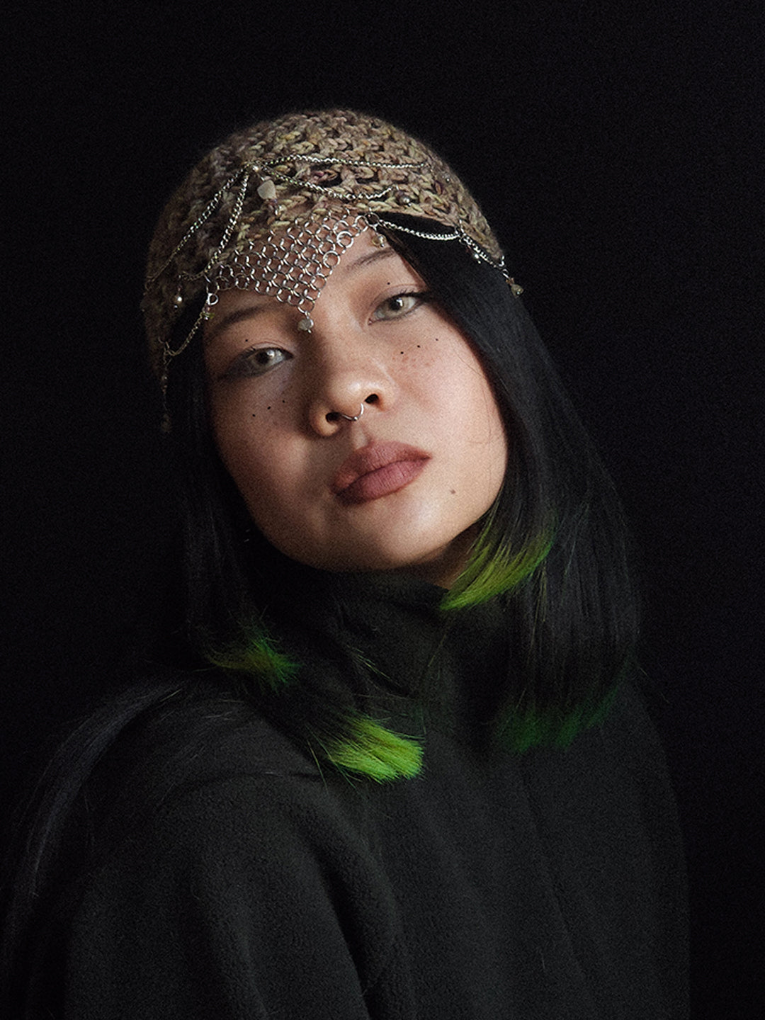 Fluffy Swamp Fishnet Hat