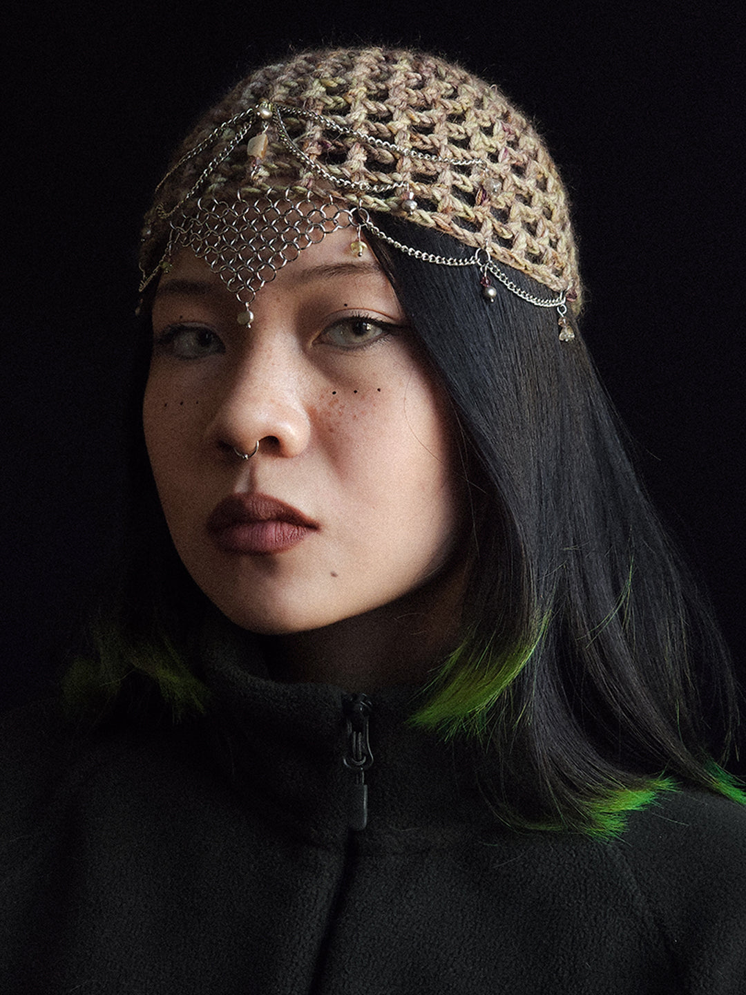 Fluffy Swamp Fishnet Hat