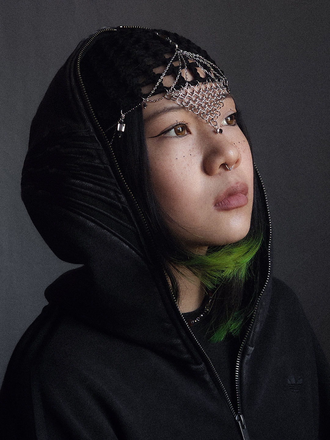 Black Pearl Fishnet Hat