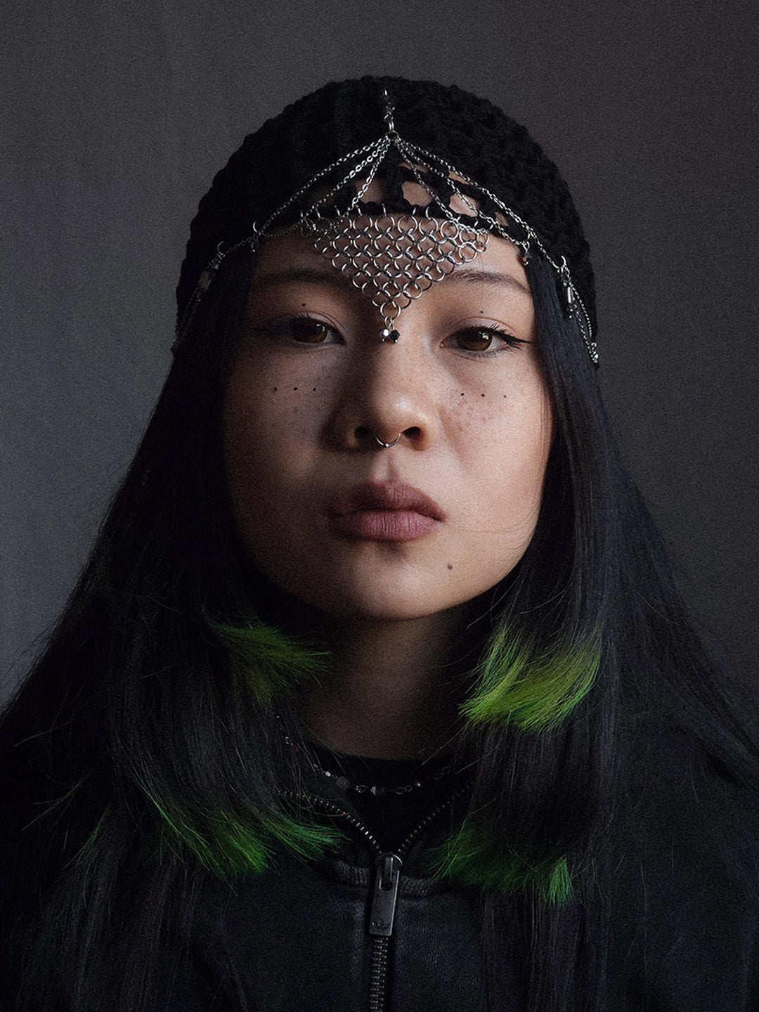 Black Pearl Fishnet Hat