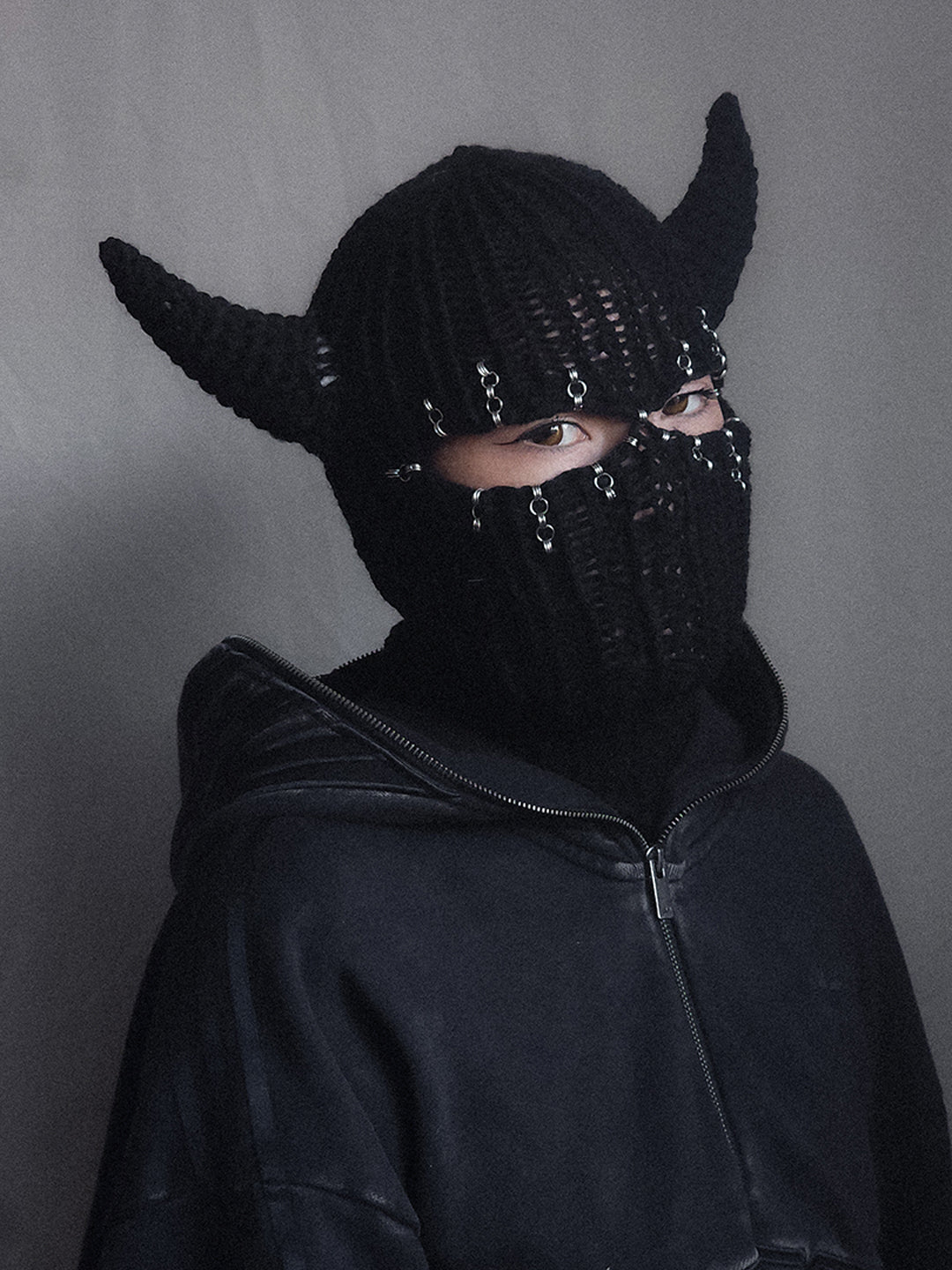 Chained Devil Knitted Balaclava