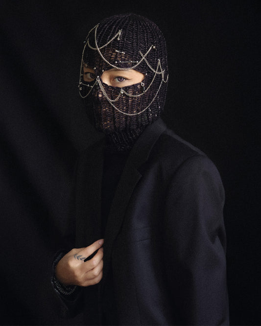 Black Magic Knitted Balaclava