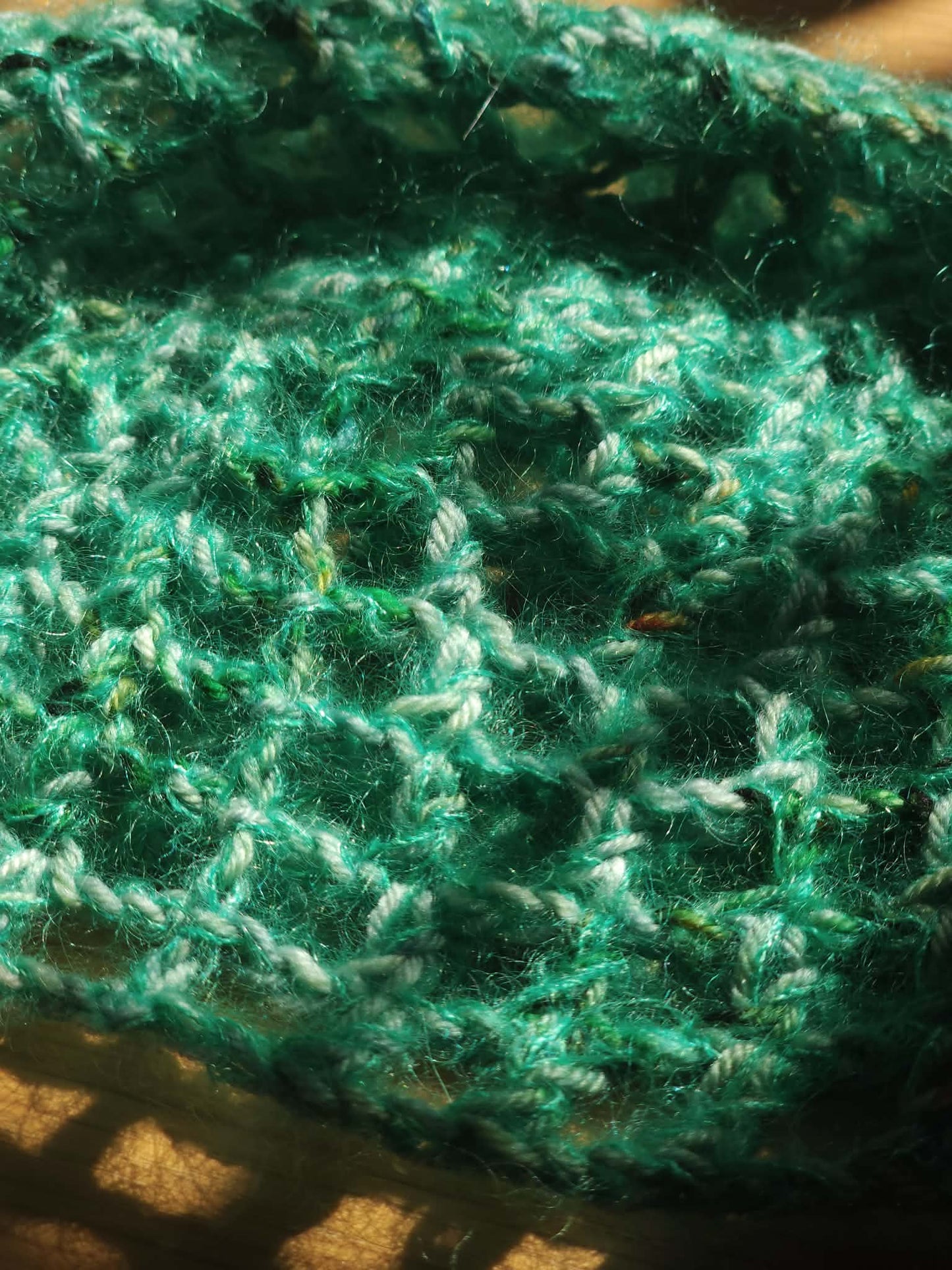 Bright Green Fishnet Hat