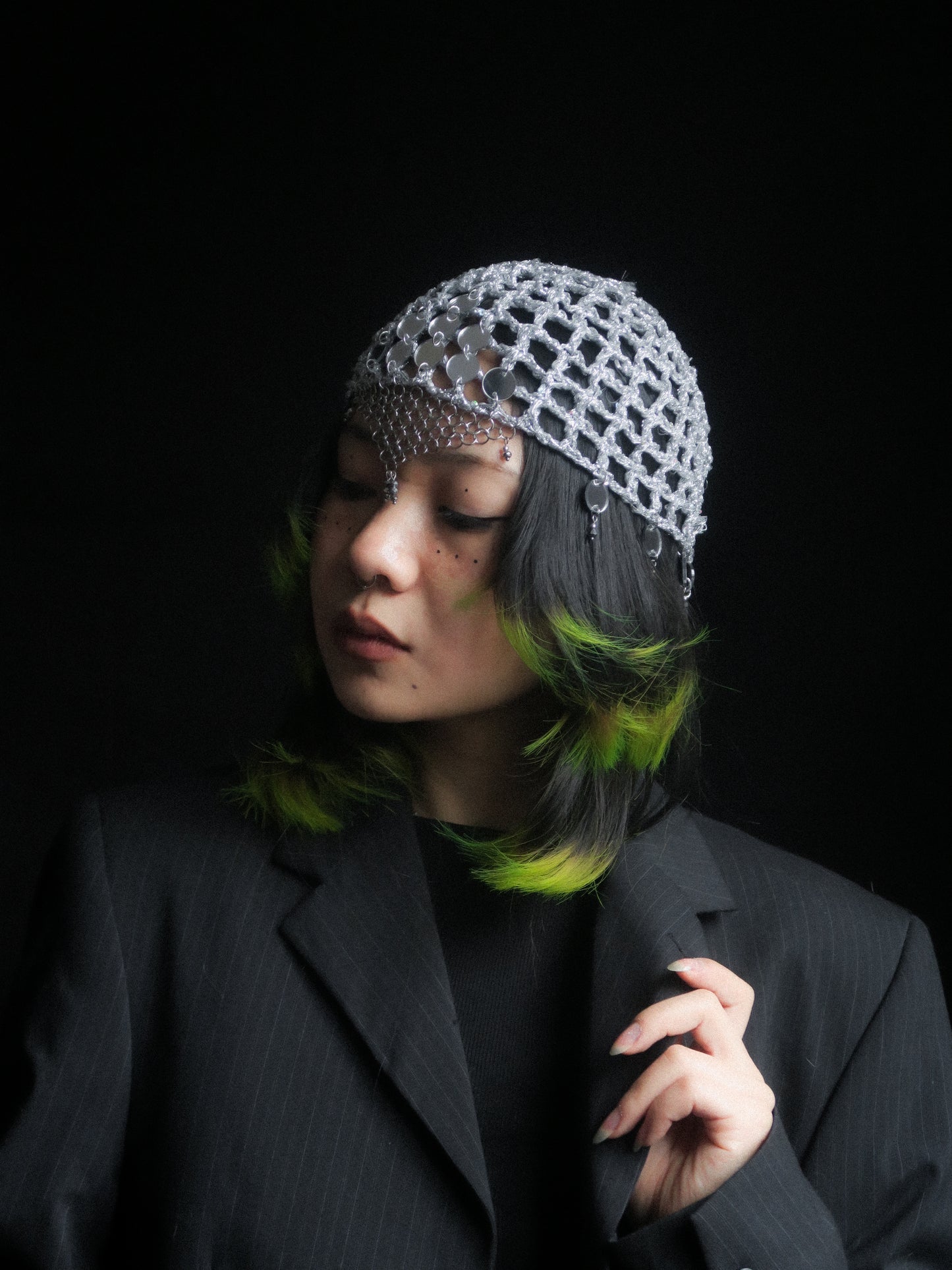 DiscoHead Fishnet Hat