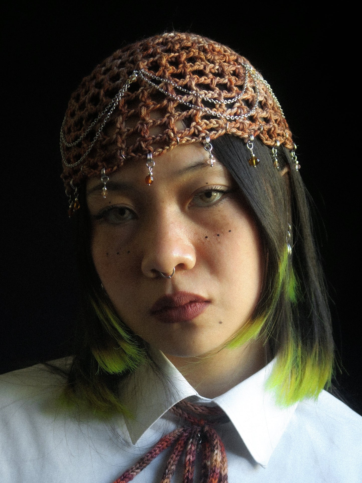 Warm Sunset Fishnet Hat