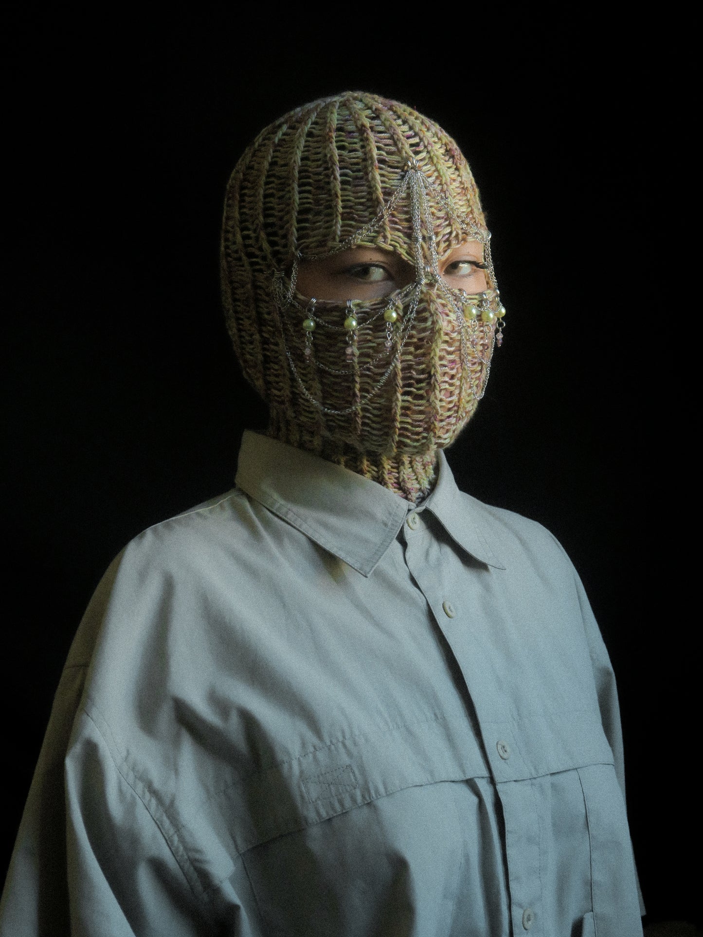 Spring Fragrance Knitted Balaclava