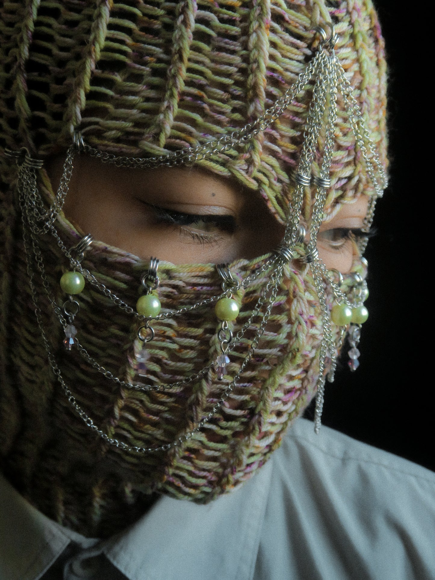 Spring Fragrance Knitted Balaclava