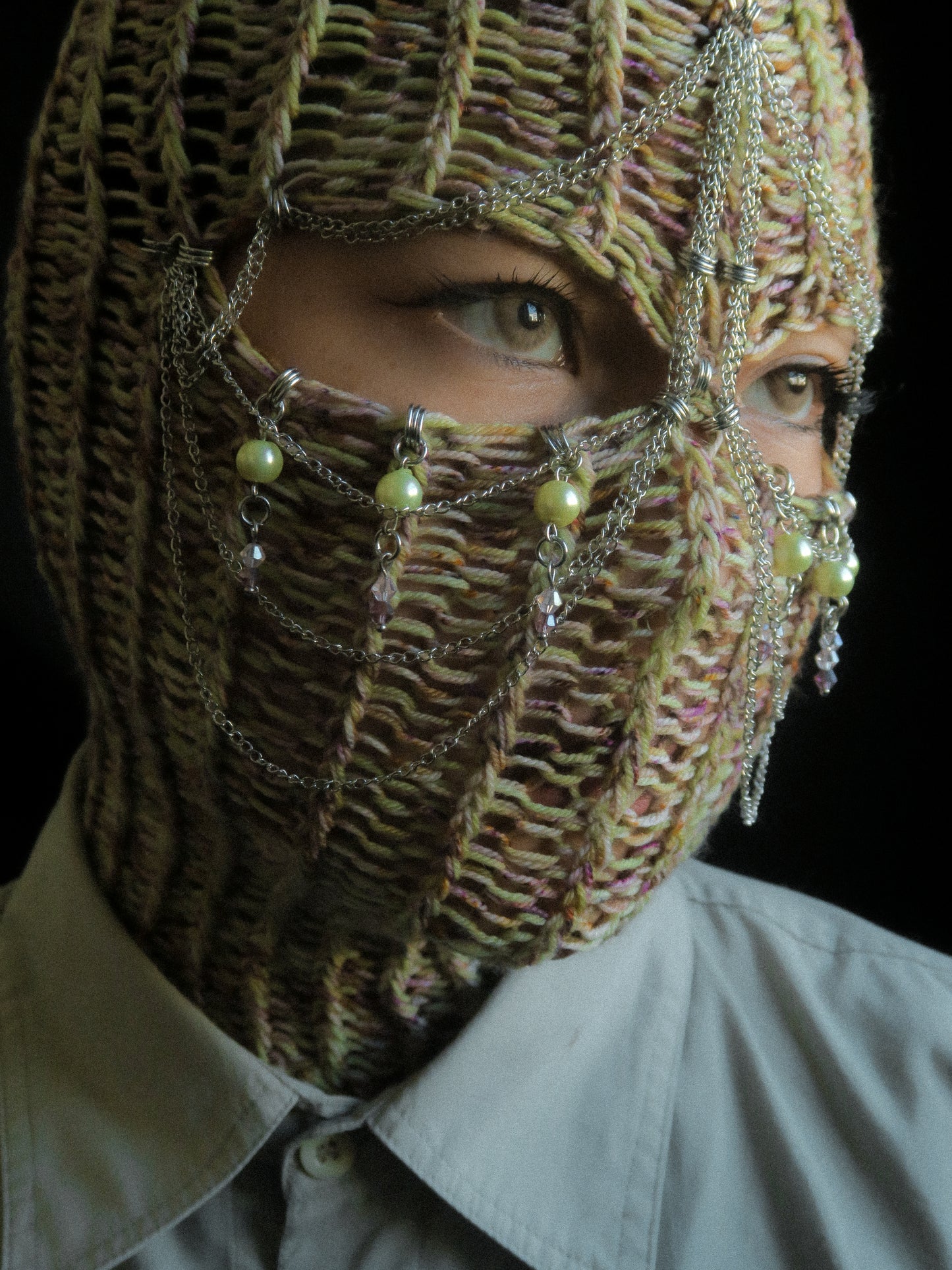 Spring Fragrance Knitted Balaclava