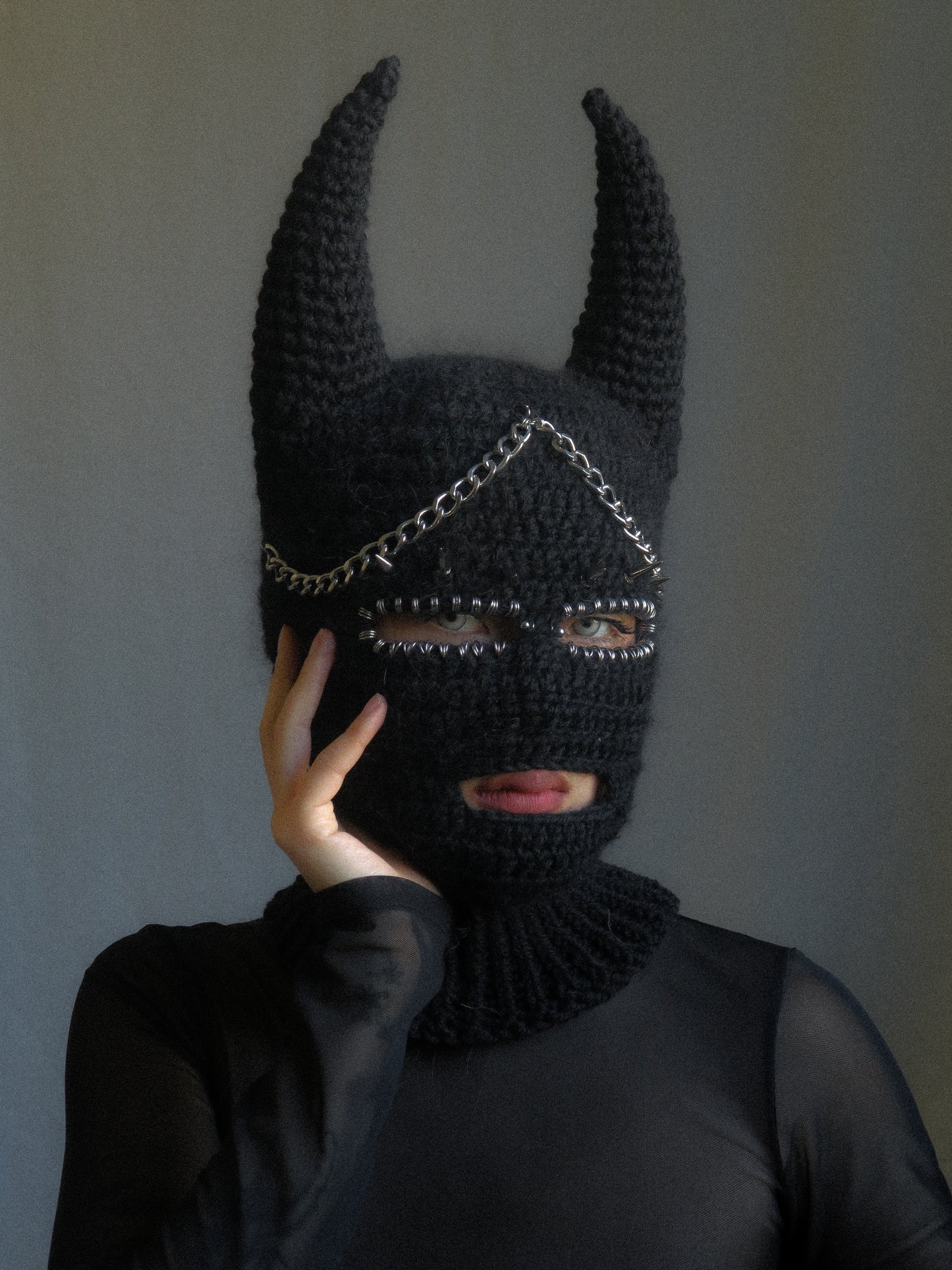 Spiky Chained Balaclava