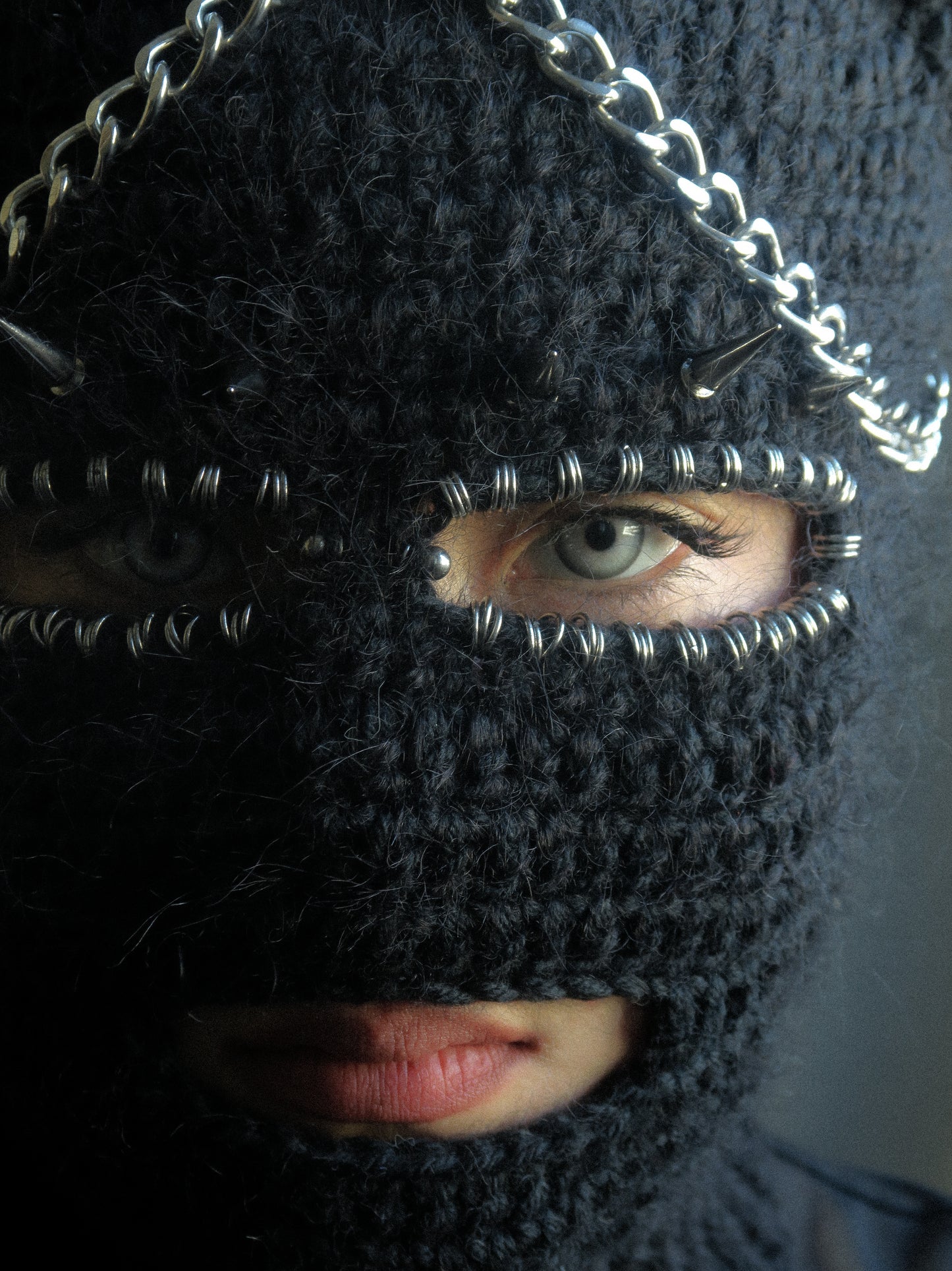 Spiky Chained Balaclava