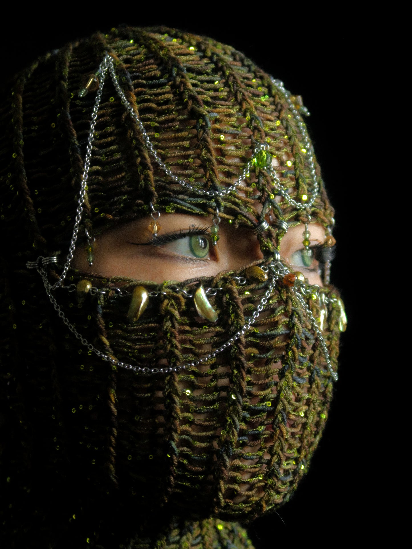 Antique Firefly Knitted Balaclava